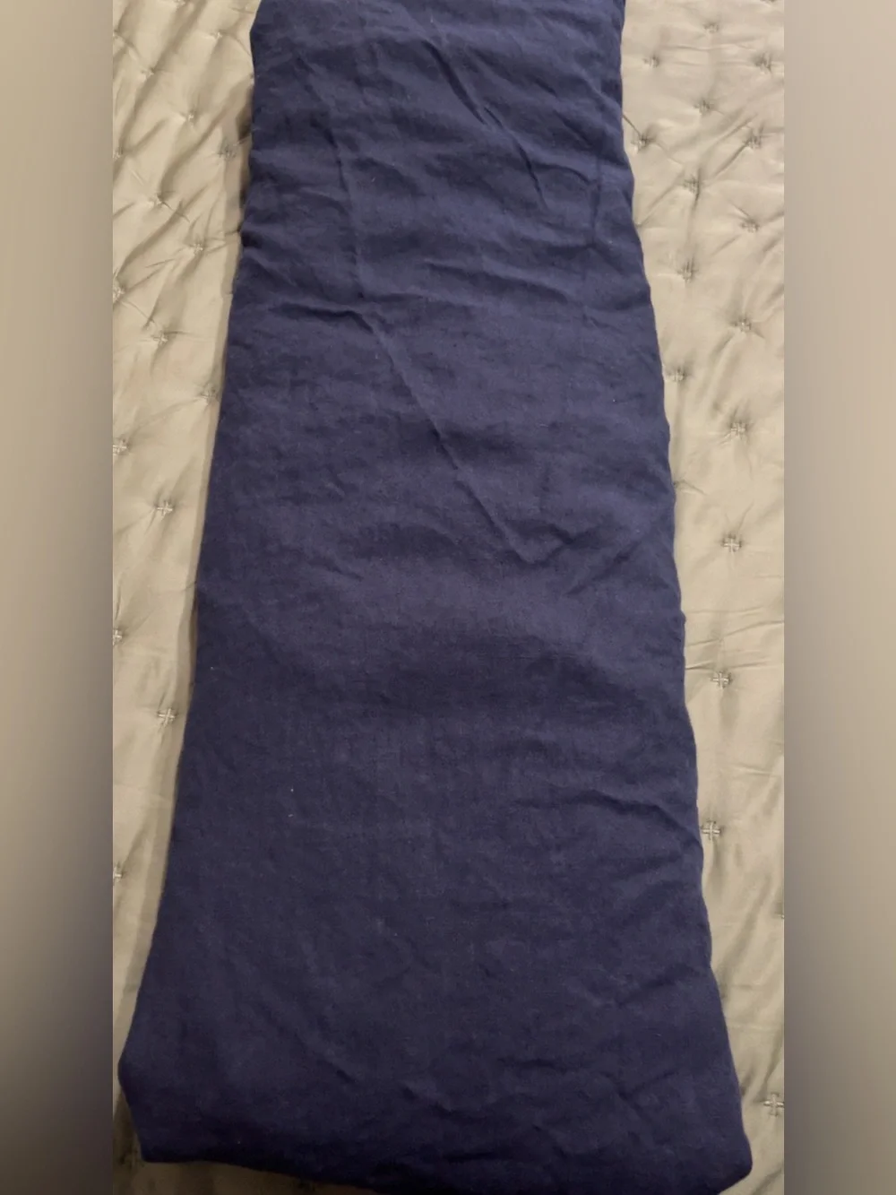 Quince European Linen 1 Piece Duvet Cover, Full/Queen (Navy)  NO SHAMS